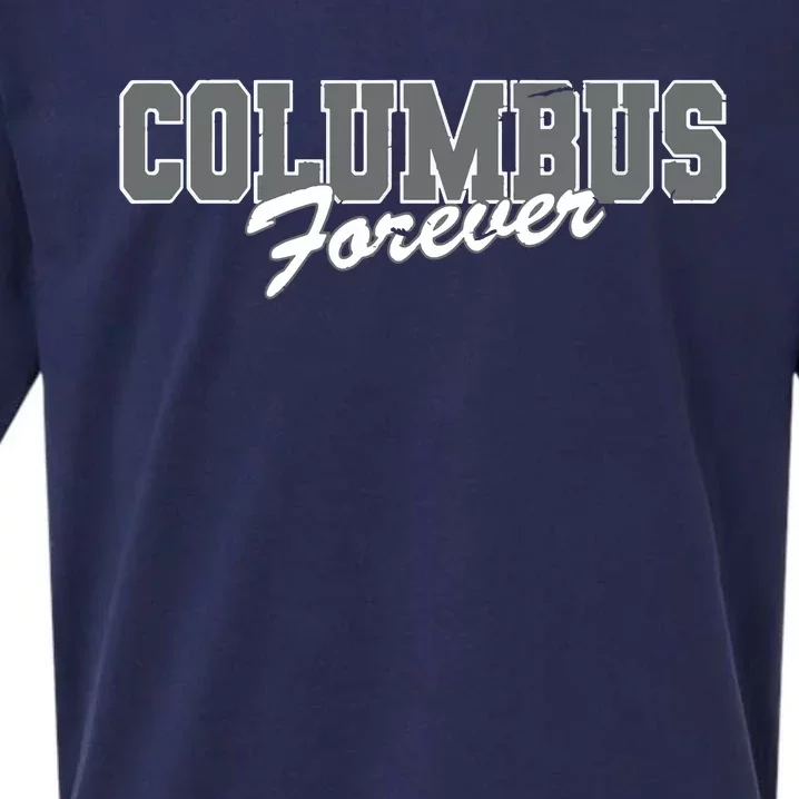 Columbus Forever Ohio Patriotic Oh Patriotism Resident Sueded Cloud Jersey T-Shirt