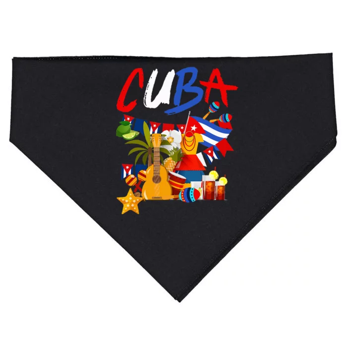 Cuban Flag Outfit Ideas Hispanic Cuba Flag USA-Made Doggie Bandana