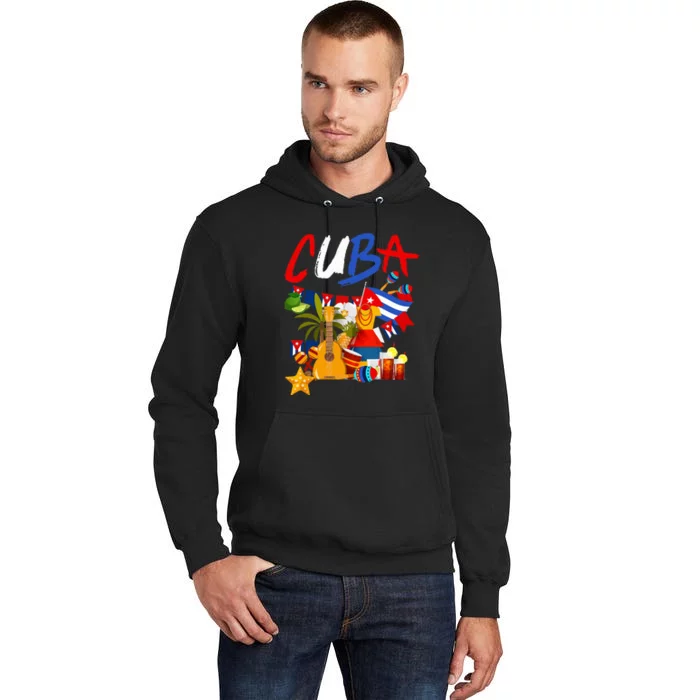 Cuban Flag Outfit Ideas Hispanic Cuba Flag Tall Hoodie