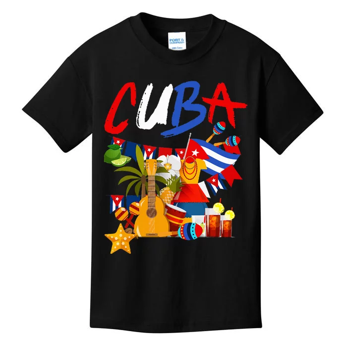 Cuban Flag Outfit Ideas Hispanic Cuba Flag Kids T-Shirt