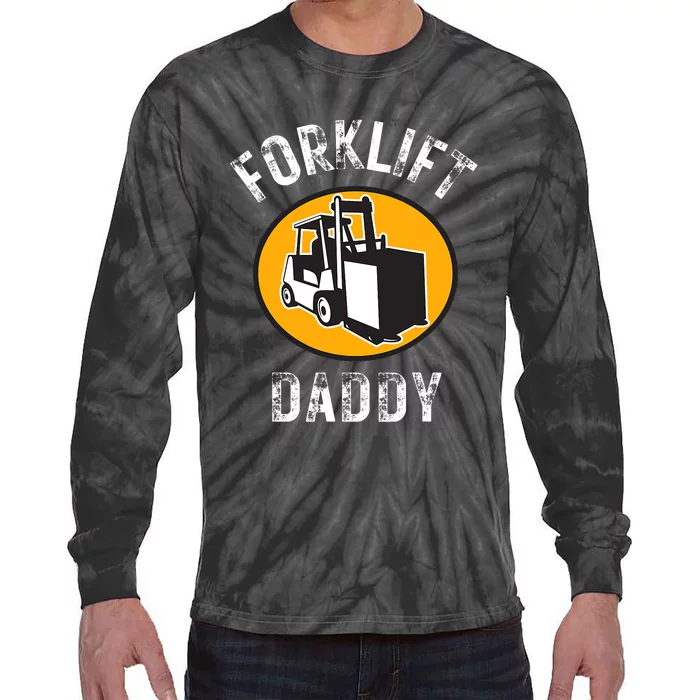 Certified Forklift Operator Forklift Driver Forklifting Tie-Dye Long Sleeve Shirt