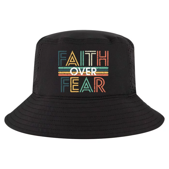 Christian Faith Over Fear Motivational Cool Comfort Performance Bucket Hat