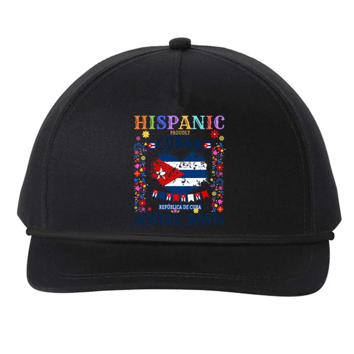 Cuban Flag Outfit Idea Latin Heritage Cuba Flag Snapback Five-Panel Rope Hat