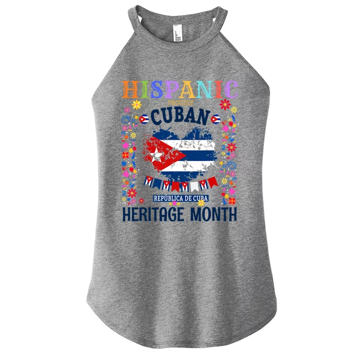 Cuban Flag Outfit Idea Latin Heritage Cuba Flag Women’s Perfect Tri Rocker Tank