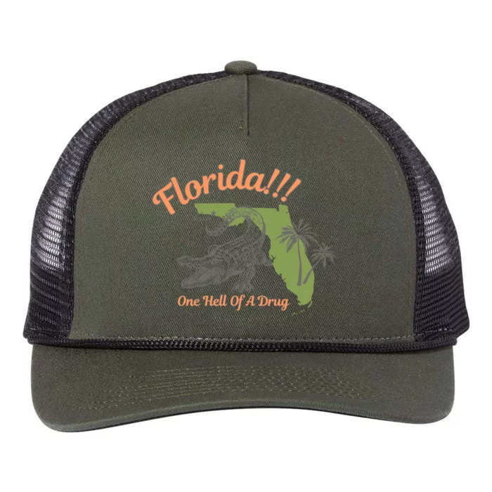 Crocodile Florida One Hell Of A Drug Ttpd Retro Rope Trucker Hat Cap