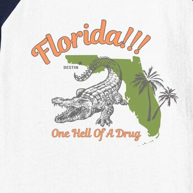 Crocodile Florida One Hell Of A Drug Ttpd Baseball Sleeve Shirt