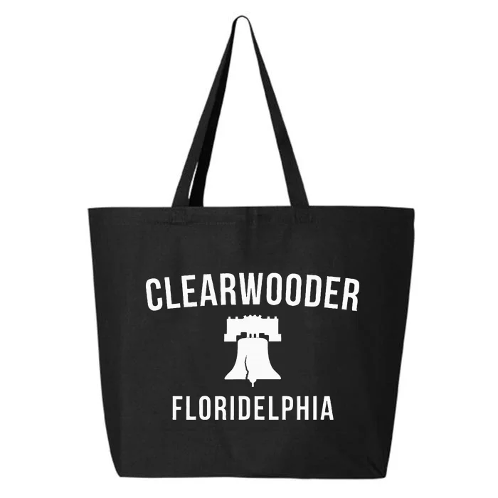 Clearwooder Funny Philadelphia Slang Clearwater Fl 25L Jumbo Tote