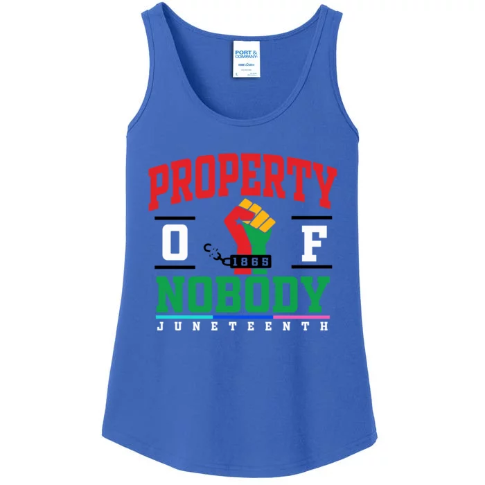 Classic Funny Property Of Nobody Freedom Melanin Junenth Gift Ladies Essential Tank