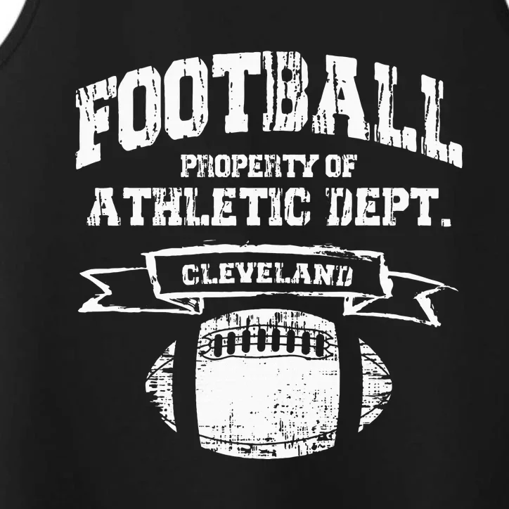 Cleveland Football Property Of Athletic Dept Performance Tank