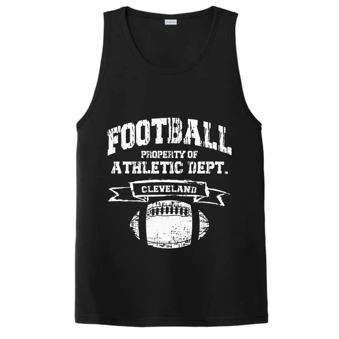 Cleveland Football Property Of Athletic Dept Performance Tank