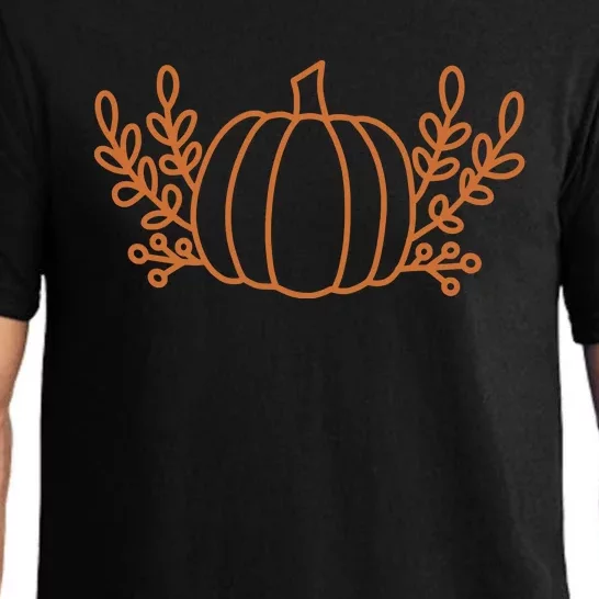 Cool Fancy Pumpkin Fall Pajama Set