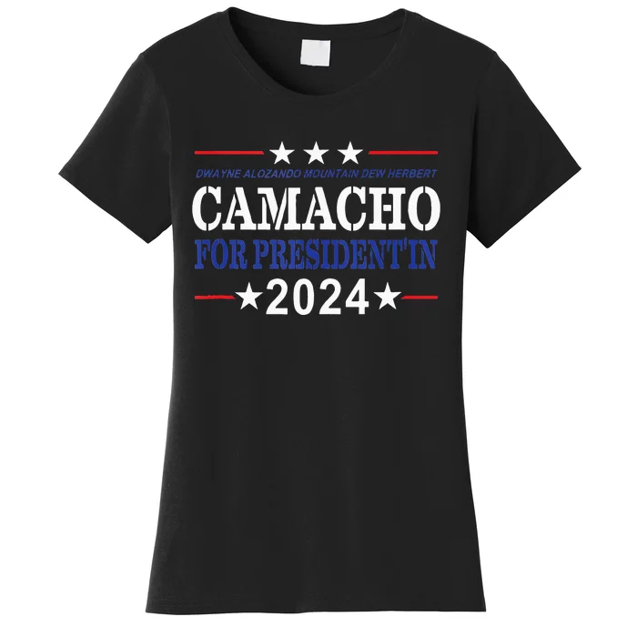 CAMACHO FOR PRESIDENTIN 2024 Presidential Election Humor Women's T-Shirt