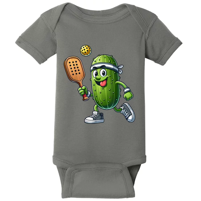 Cute Funny Pickleball Player Paddleball Lover Gift For Paddles Fan Baby Bodysuit