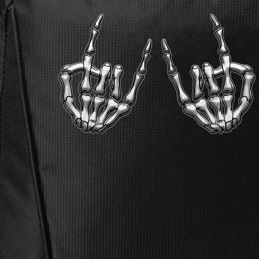 Cool Funny Punk Rock On Skeleton Hands City Backpack