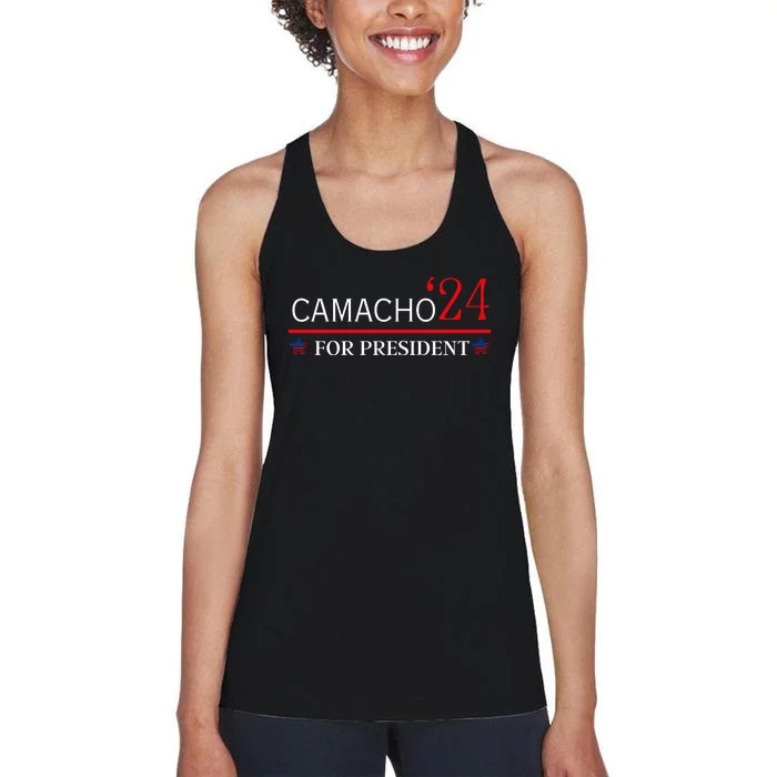 CAMACHO FOR PRESIDENT IN 2024 Women's Racerback Tank