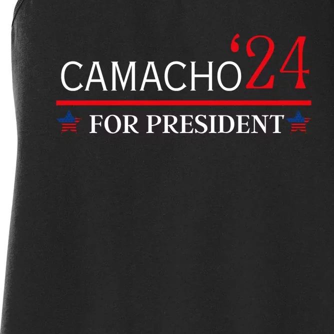 CAMACHO FOR PRESIDENT IN 2024 Women's Racerback Tank