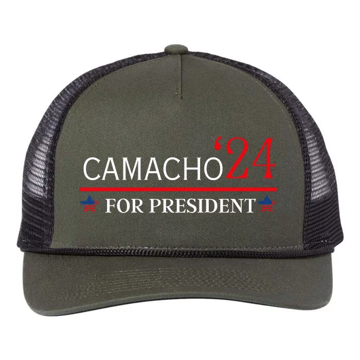 CAMACHO FOR PRESIDENT IN 2024 Retro Rope Trucker Hat Cap