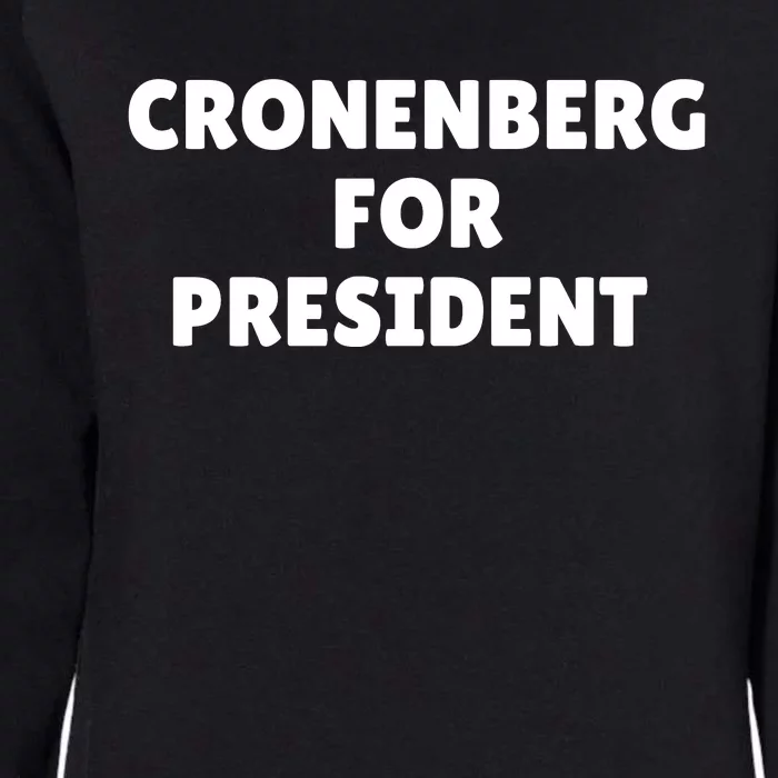 Cronenberg For President Womens California Wash Sweatshirt