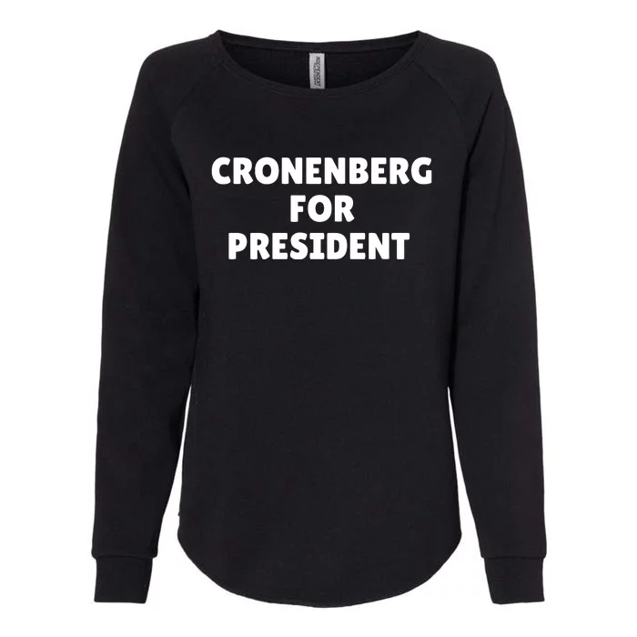 Cronenberg For President Womens California Wash Sweatshirt