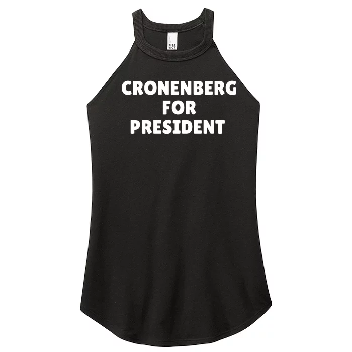 Cronenberg For President Women’s Perfect Tri Rocker Tank