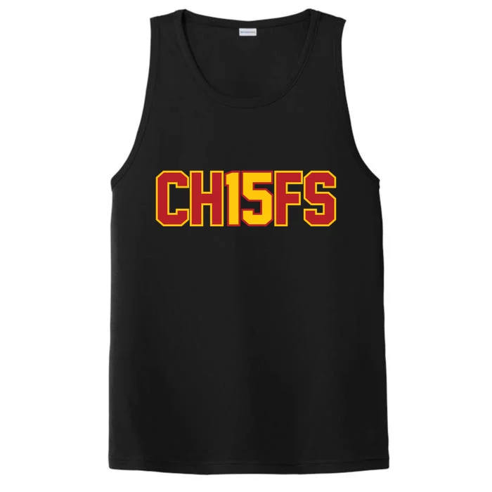 Ch15fs Football Playoffs Mahomes Fan Gift Performance Tank