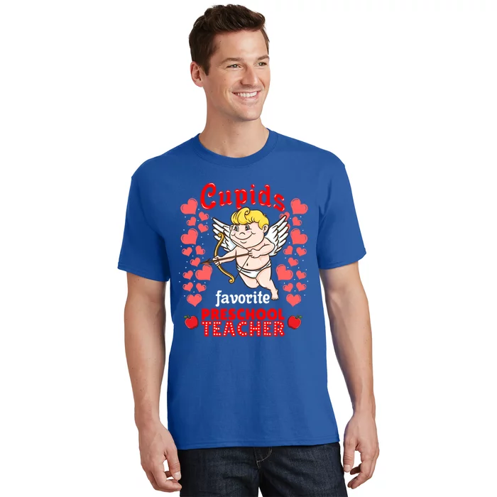 Cupids Favorite Preschool Teacher Valentines Day Gift T-Shirt