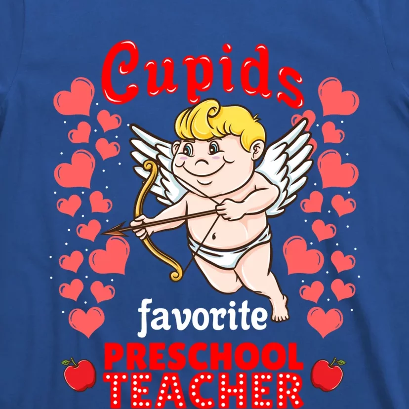 Cupids Favorite Preschool Teacher Valentines Day Gift T-Shirt