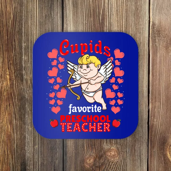 Cupids Favorite Preschool Teacher Valentines Day Gift Coaster