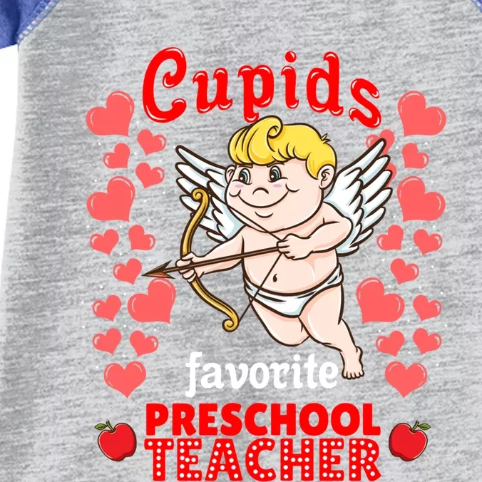 Cupids Favorite Preschool Teacher Valentines Day Gift Infant Baby Jersey Bodysuit