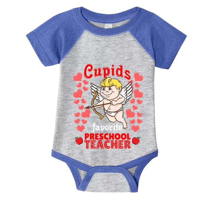 Cupids Favorite Preschool Teacher Valentines Day Gift Infant Baby Jersey Bodysuit