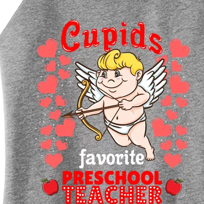 Cupids Favorite Preschool Teacher Valentines Day Gift Women’s Perfect Tri Rocker Tank