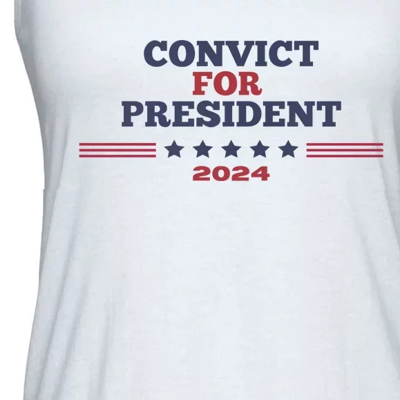 Convict For President 2024 Ladies Essential Flowy Tank