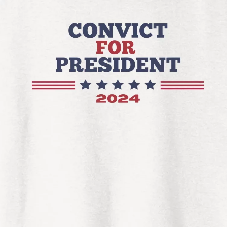 Convict For President 2024 Women's Crop Top Tee