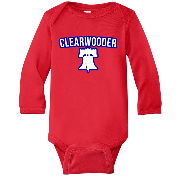 Clearwooder Florida Philadelphia Baseball Spring Training Gift Baby Long Sleeve Bodysuit