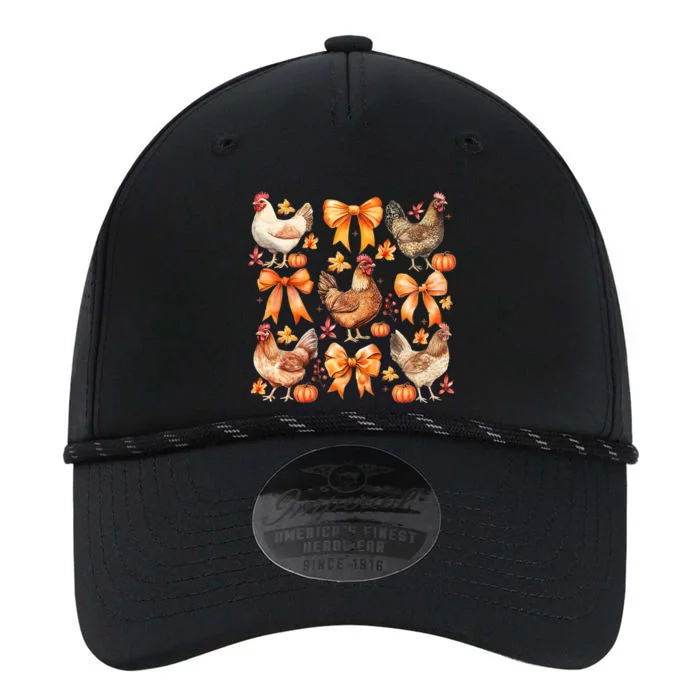 Chicken Fall Pumpkin Coquette Bow Performance The Dyno Cap