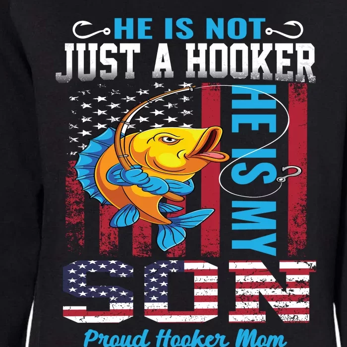 Cool Fishing Proud Hooker Mom Womens California Wash Sweatshirt