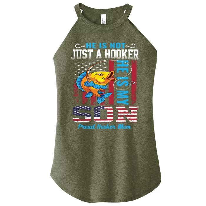 Cool Fishing Proud Hooker Mom Women’s Perfect Tri Rocker Tank