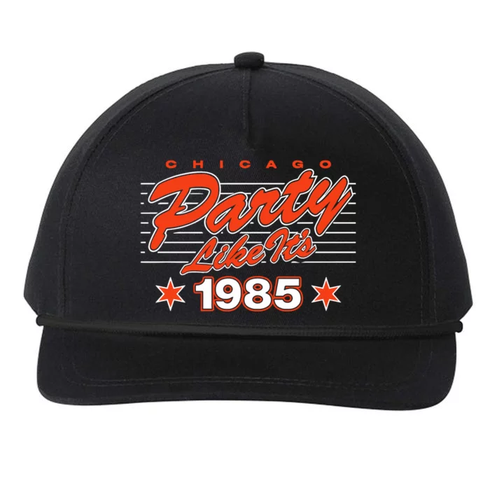 Chicago Football Party Like It’S 1985 Snapback Five-Panel Rope Hat