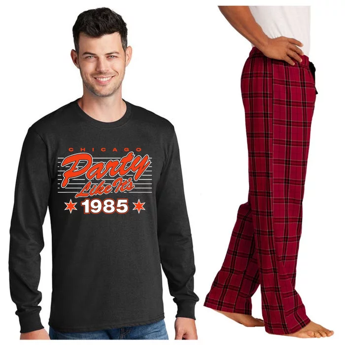 Chicago Football Party Like It’S 1985 Long Sleeve Pajama Set