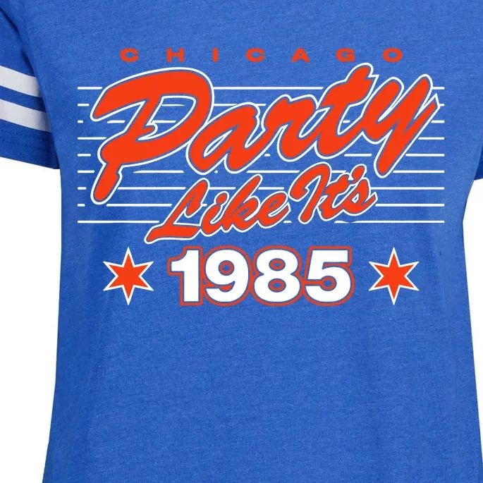 Chicago Football Party Like It’S 1985 Enza Ladies Jersey Football T-Shirt