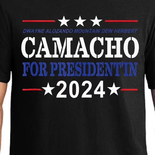 CAMACHO FOR PRESIDENTIN 2024 Presidential Election Humor Pajama Set