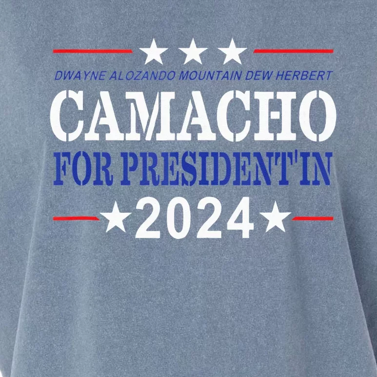 CAMACHO FOR PRESIDENTIN 2024 Presidential Election Humor Garment-Dyed Women's Muscle Tee