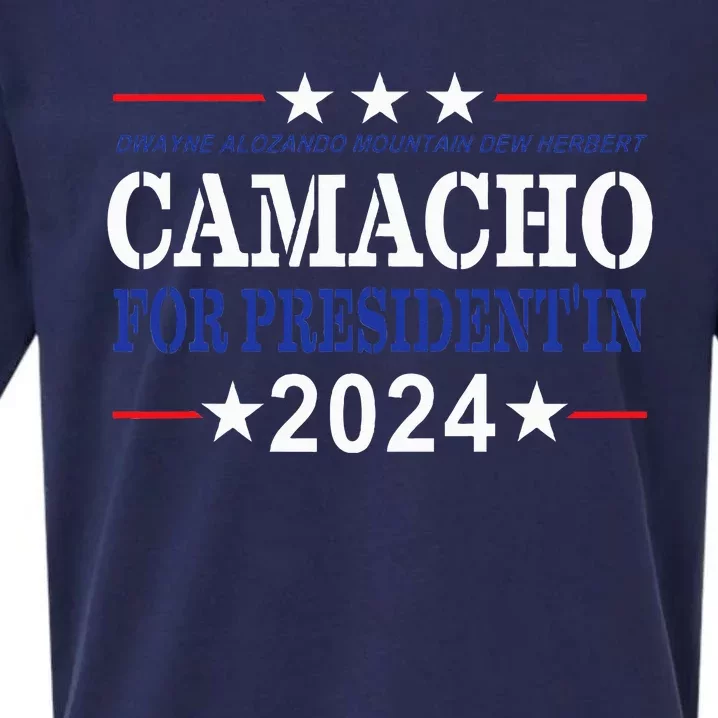 CAMACHO FOR PRESIDENT'IN 2024 Presidential Election Humor Sueded Cloud Jersey T-Shirt