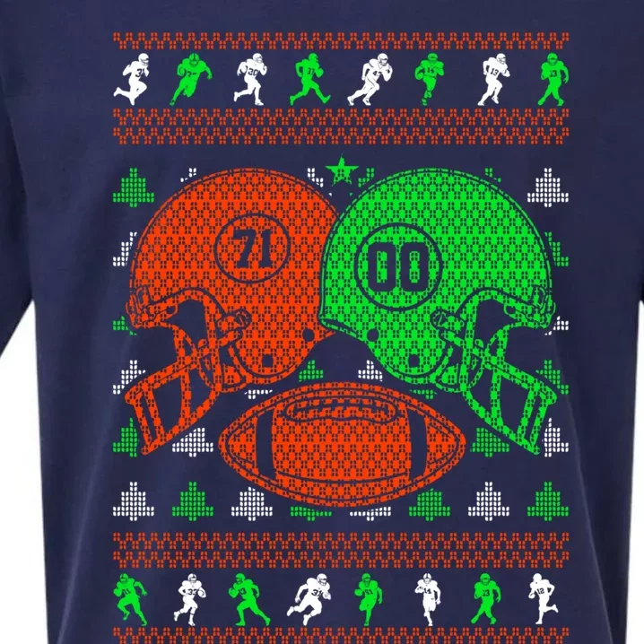 Chistmas Football Player Coach Touchdown Reindeer Sport Great Gift Sueded Cloud Jersey T-Shirt