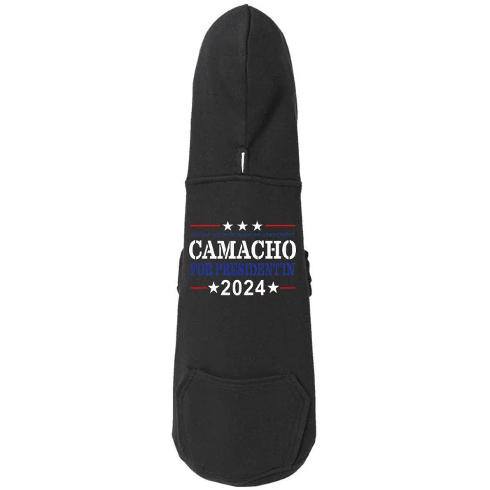 CAMACHO FOR PRESIDENT'IN 2024 Presidential Election Humor Doggie 3-End Fleece Hoodie