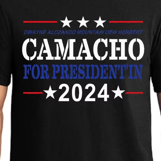 CAMACHO FOR PRESIDENT'IN 2024 Presidential Election Humor Pajama Set