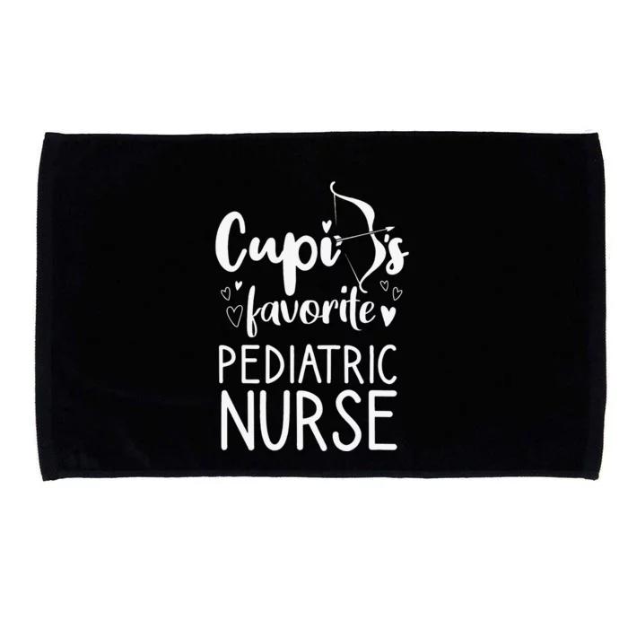 Cupid's Favorite Pediatric Nurse Valentines Day Date Gift Microfiber Hand Towel