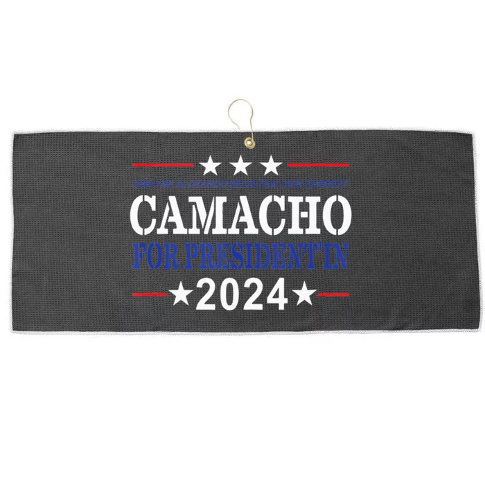 CAMACHO FOR PRESIDENT'IN 2024 Presidential Election Humor Large Microfiber Waffle Golf Towel