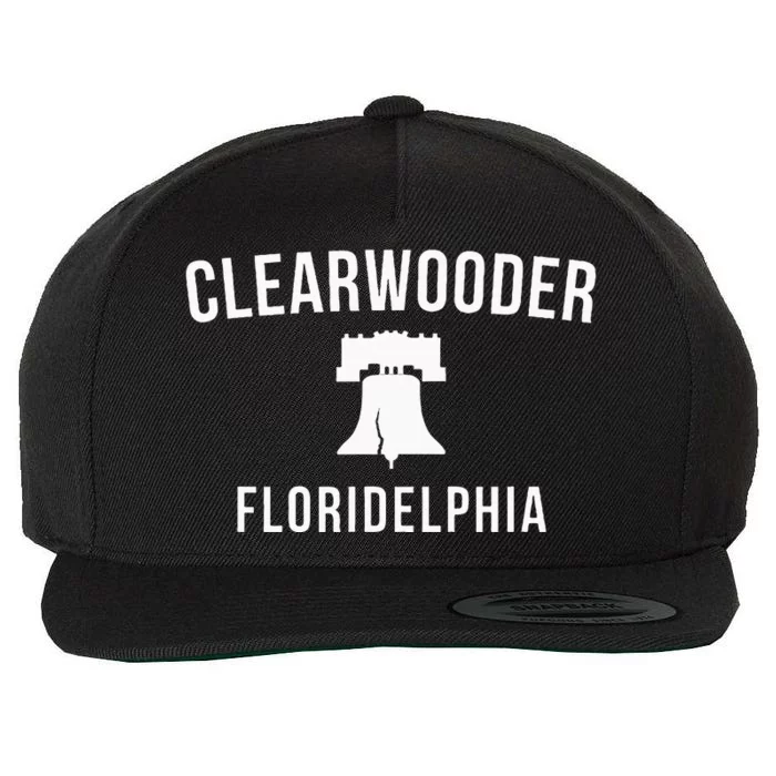 Clearwooder Funny Philadelphia Slang Clearwater Fl Wool Snapback Cap