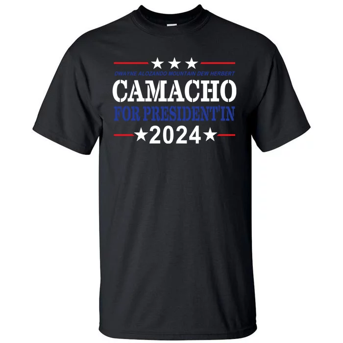 CAMACHO FOR PRESIDENT IN 2024 Presidential Election Humor Tall T-Shirt